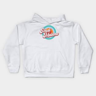 Color Circle With Name Post Kids Hoodie